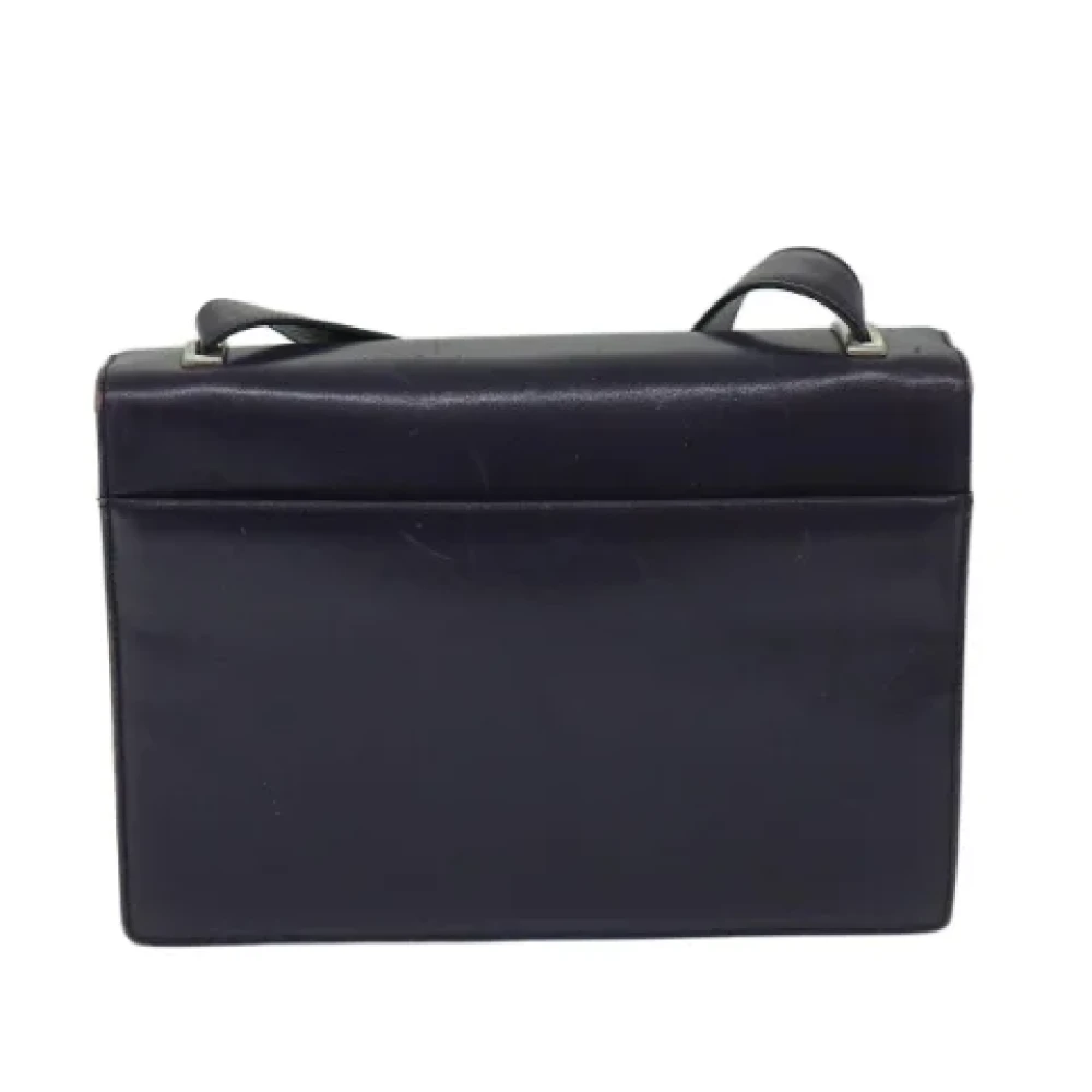 Prada Vintage Pre-owned Leather prada-bags Purple Dames