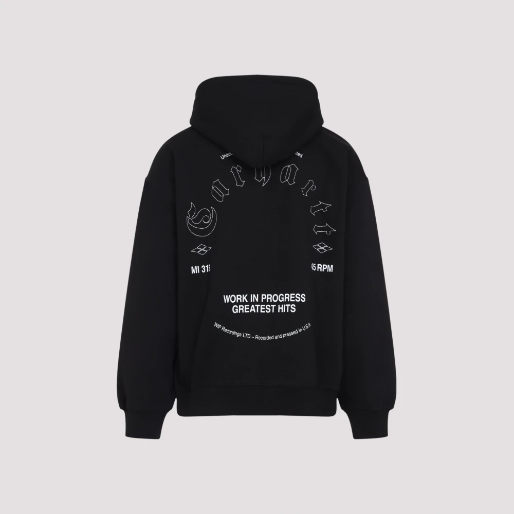 Carhartt WIP Zwart Witte Hoodie Black Heren