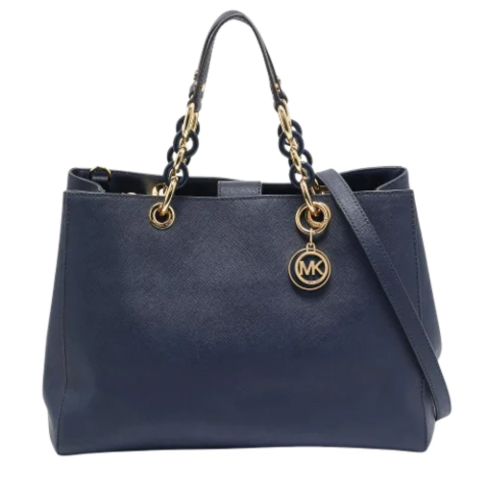 Michael Kors Pre-owned Leather totes Blue Dames