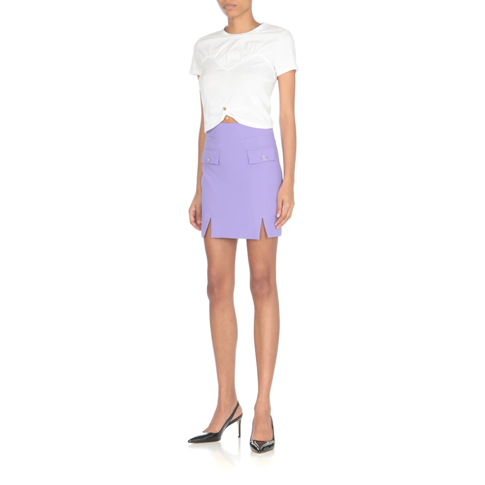 Elisabetta Franchi Short Skirts Purple Dames