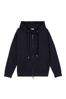 Lurex Knit Hoodie