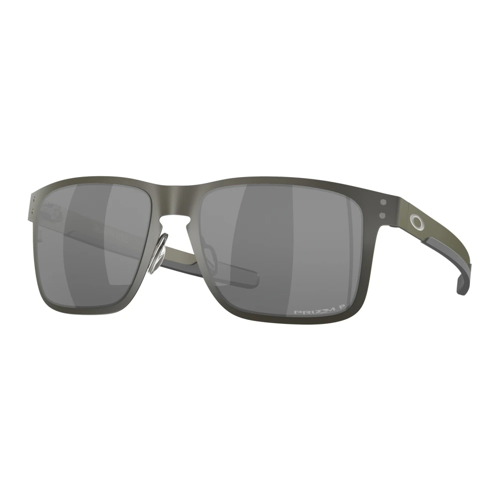 Oakley Gray Sunglasses, Male, 55 Mm, Matte Gunmetal Black Polarized Sunglasses