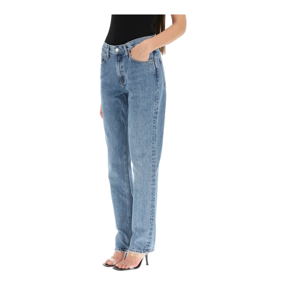 Agolde Slim Straight Leg Jeans Blue Dames