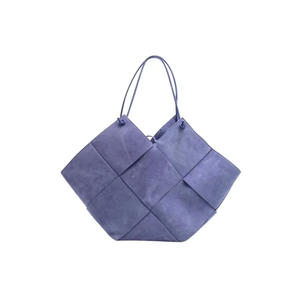 Bottega Veneta Vintage Pre-owned Polyester handbags Purple Dames