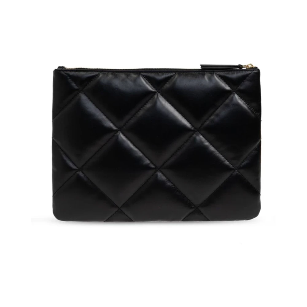 TORY BURCH Gewatteerde zwarte tassen met Double T Black Dames