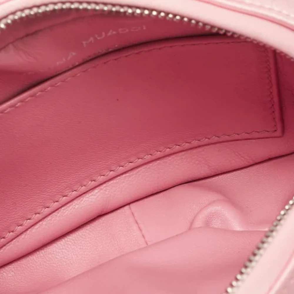 Amina Muaddi Pre-owned Satin handbags Pink Dames