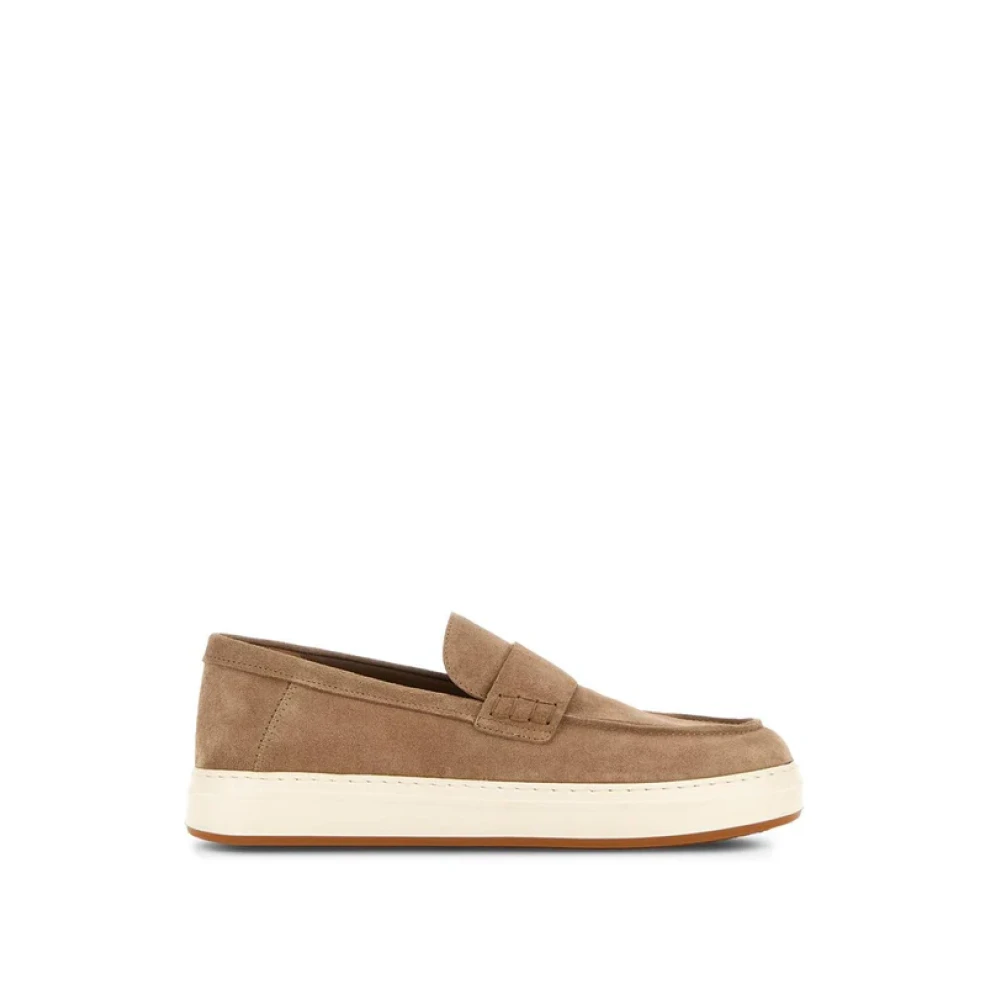 Hogan Brown H-Tv Loafers - Male - Loafers - 9 Uk - Shoes