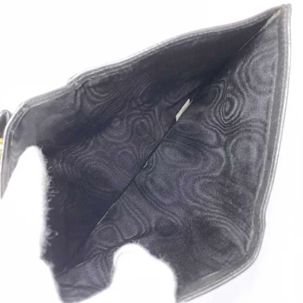 Chanel Vintage Pre-owned Leather wallets Black Dames