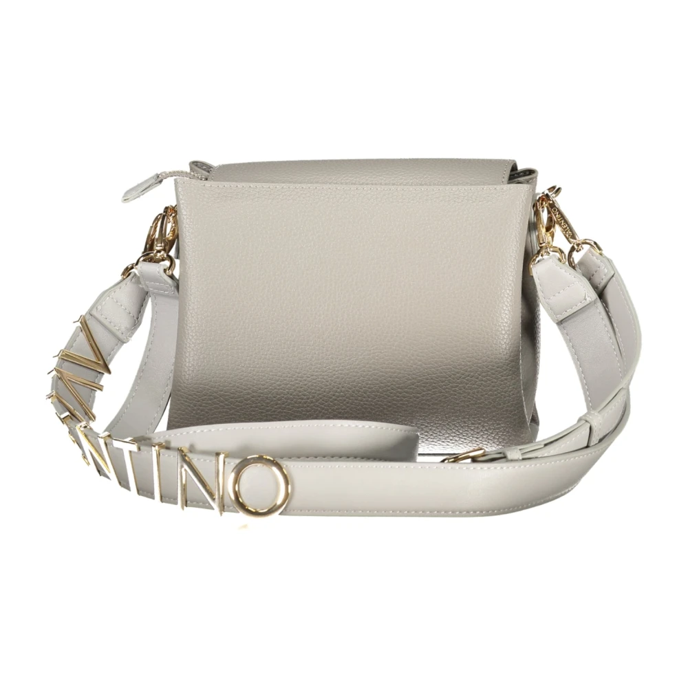 Valentino by Mario Valentino Grijze Schoudertas met Afneembare Band en Ritssluiting Gray Dames