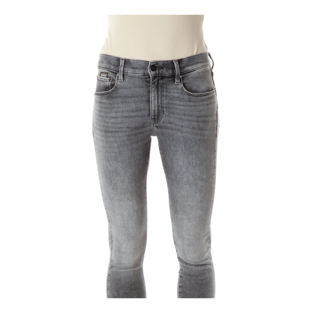 G-Star Mid Waist Skinny Fit Jeans Gray Dames