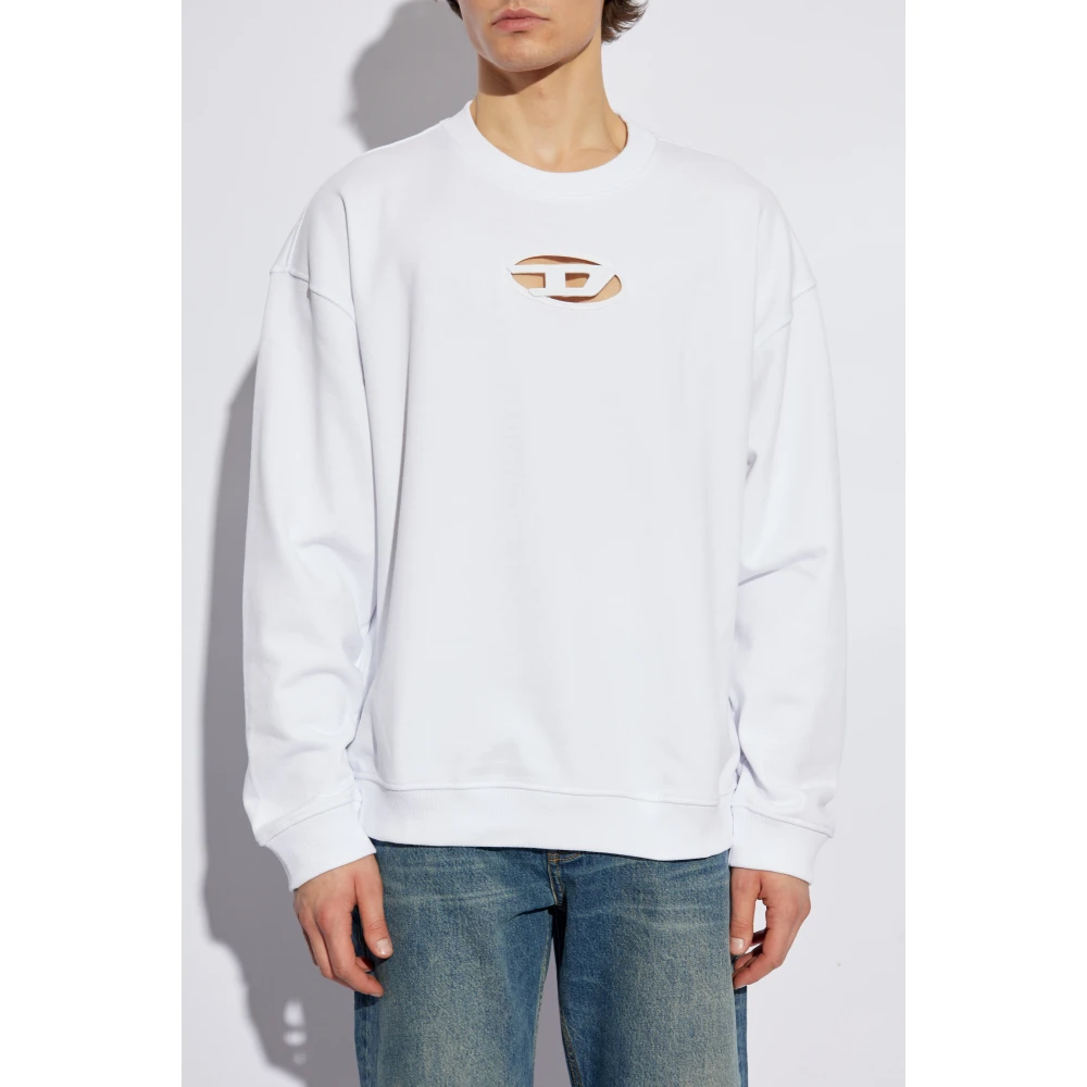 Diesel Sweatshirt S-Boxt-Od White Heren