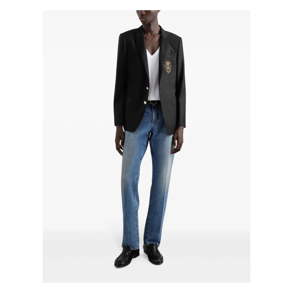 Dolce & Gabbana Zwarte Herenjassen Black Heren
