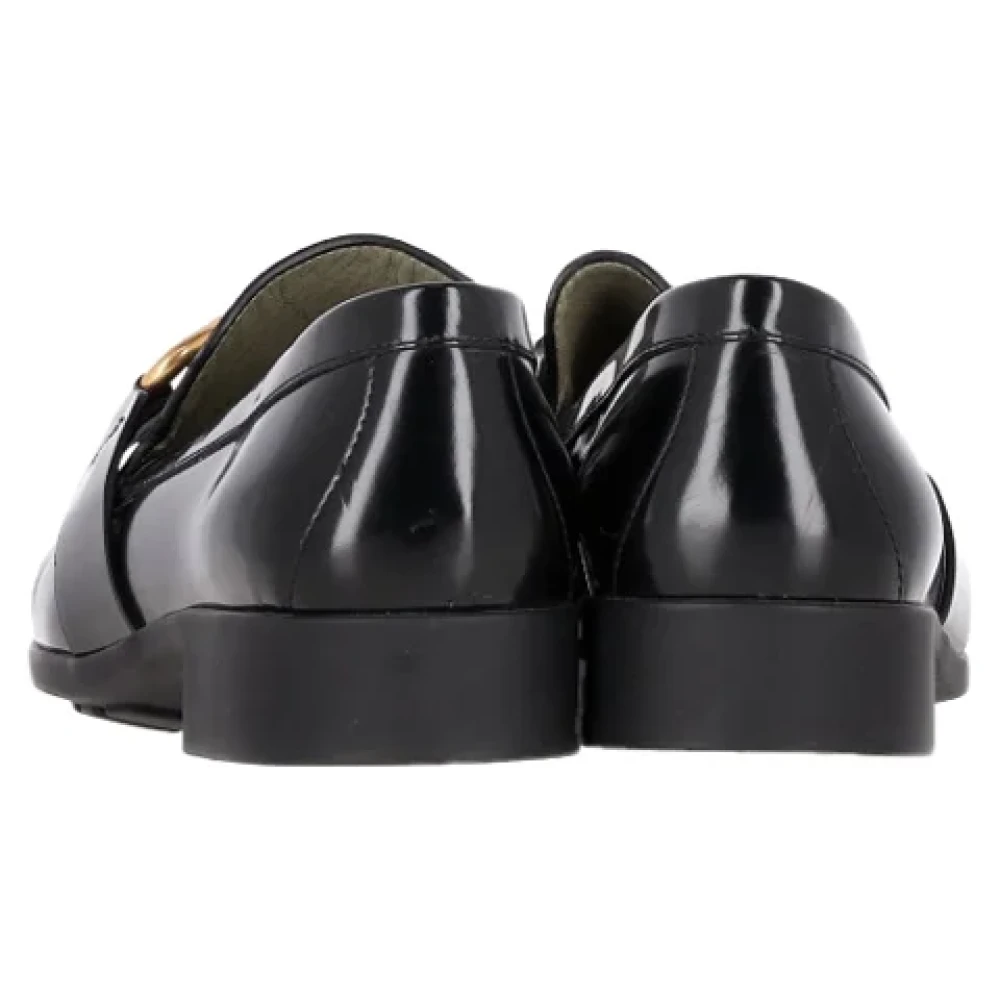 Bottega Veneta Vintage Pre-owned Leather flats Black Dames