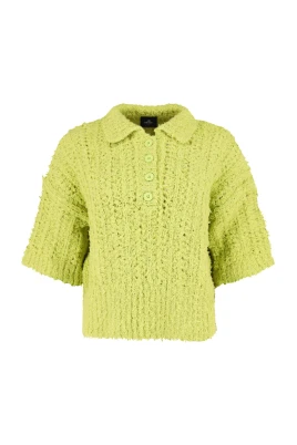 Clara Buttoned Knit Polo