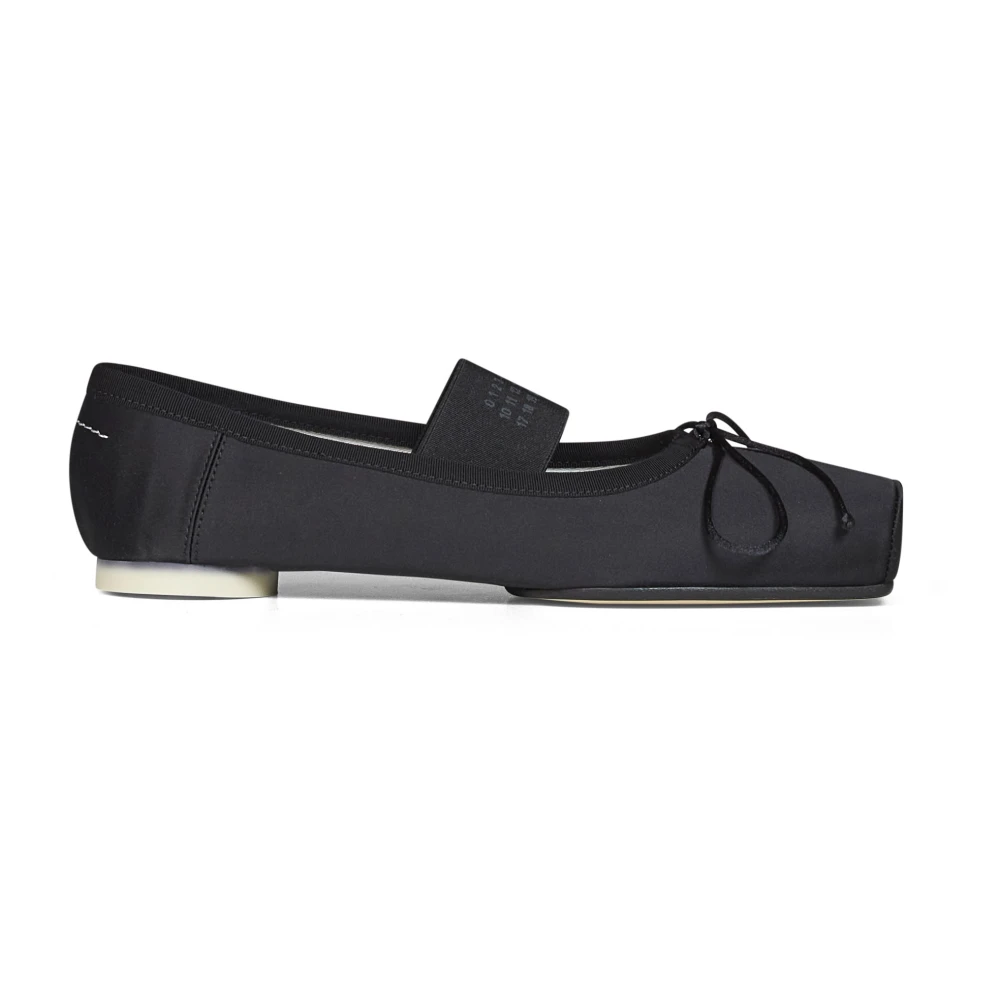 Mm6 Maison Margiela Black Anatomic Ballerina - Female - Ballerina Shoes - 3 Uk - Shoes