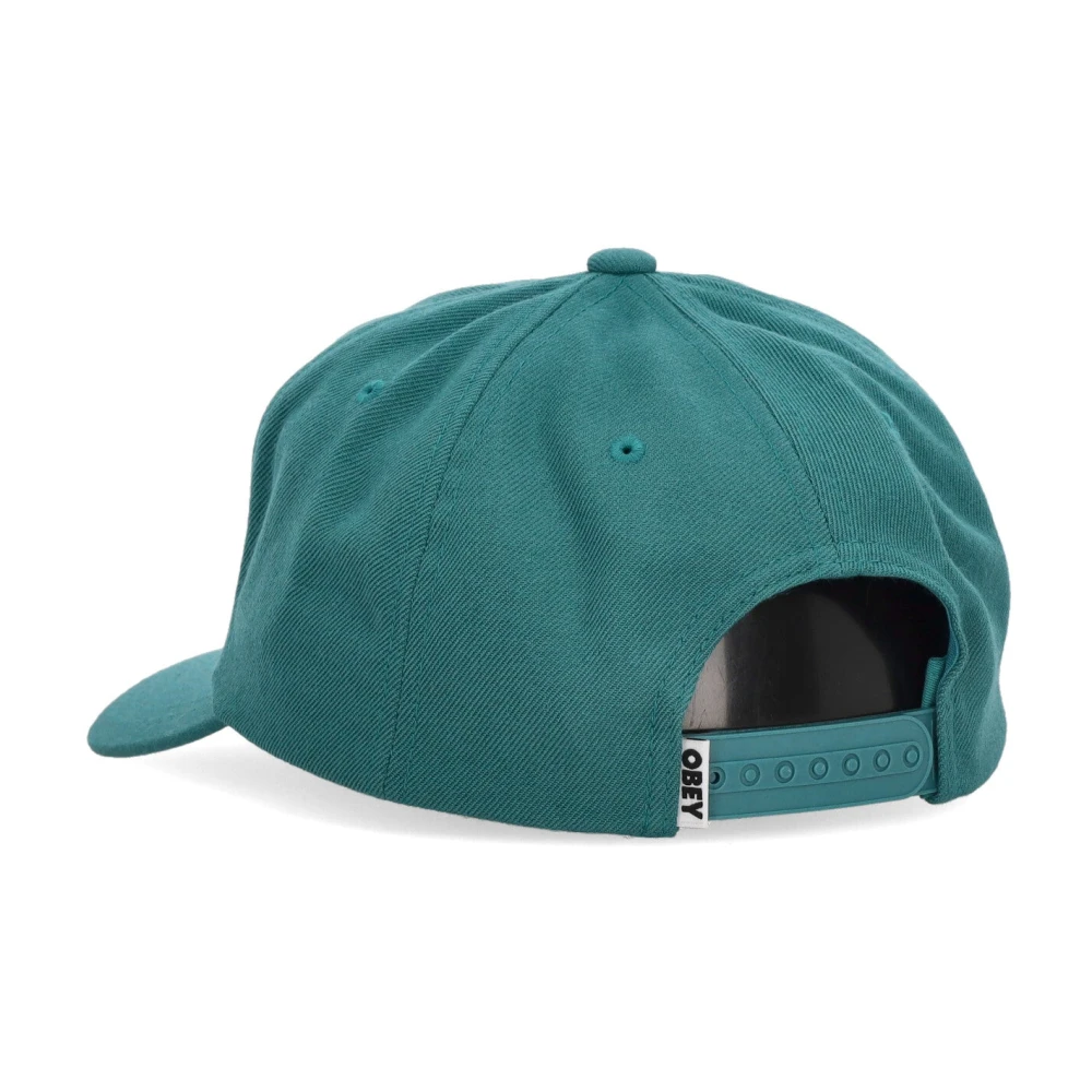 Obey Klassieke Snapback Fanfare Gebogen Klep Pet Green Heren