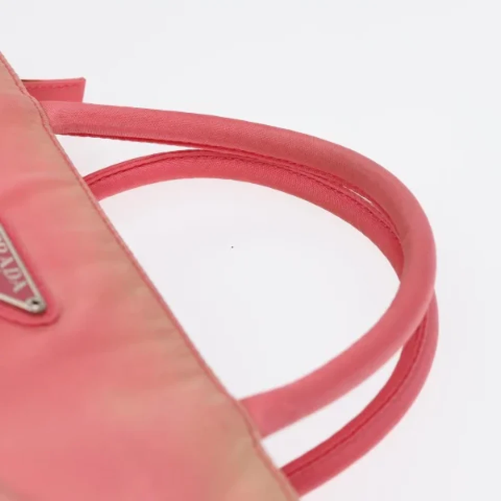 Prada Vintage Pre-owned Leather handbags Pink Dames