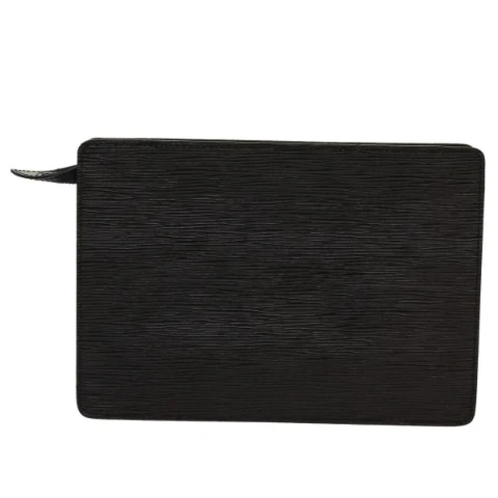 Louis Vuitton Vintage Pre-owned Leather clutches Black Dames