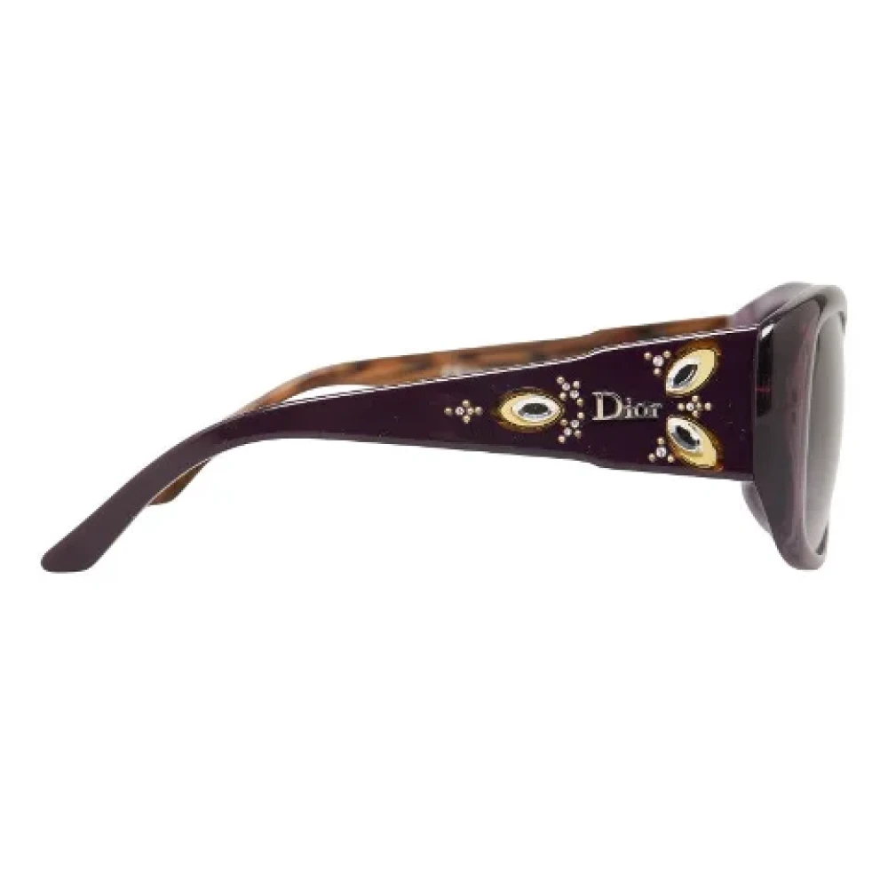 Dior Vintage Pre-owned Plastic sunglasses Purple Dames