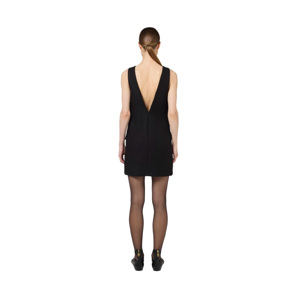 Elisabetta Franchi Korte Jurk met Elegant Ontwerp Black Dames