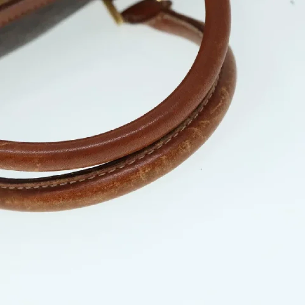 Celine Vintage Pre-owned Canvas handbags Brown Dames