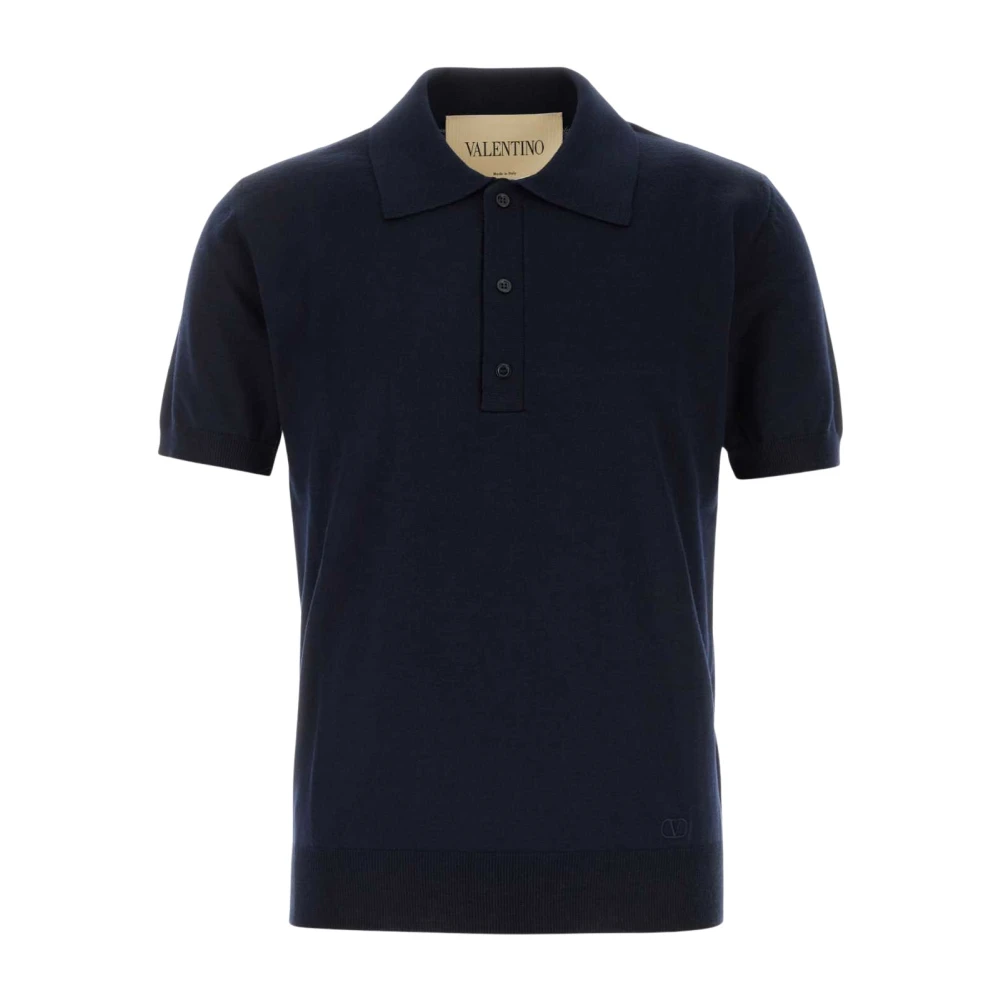 Valentino Garavani - Camisa Polo De Lana - Tops - Hombre - Azul - S