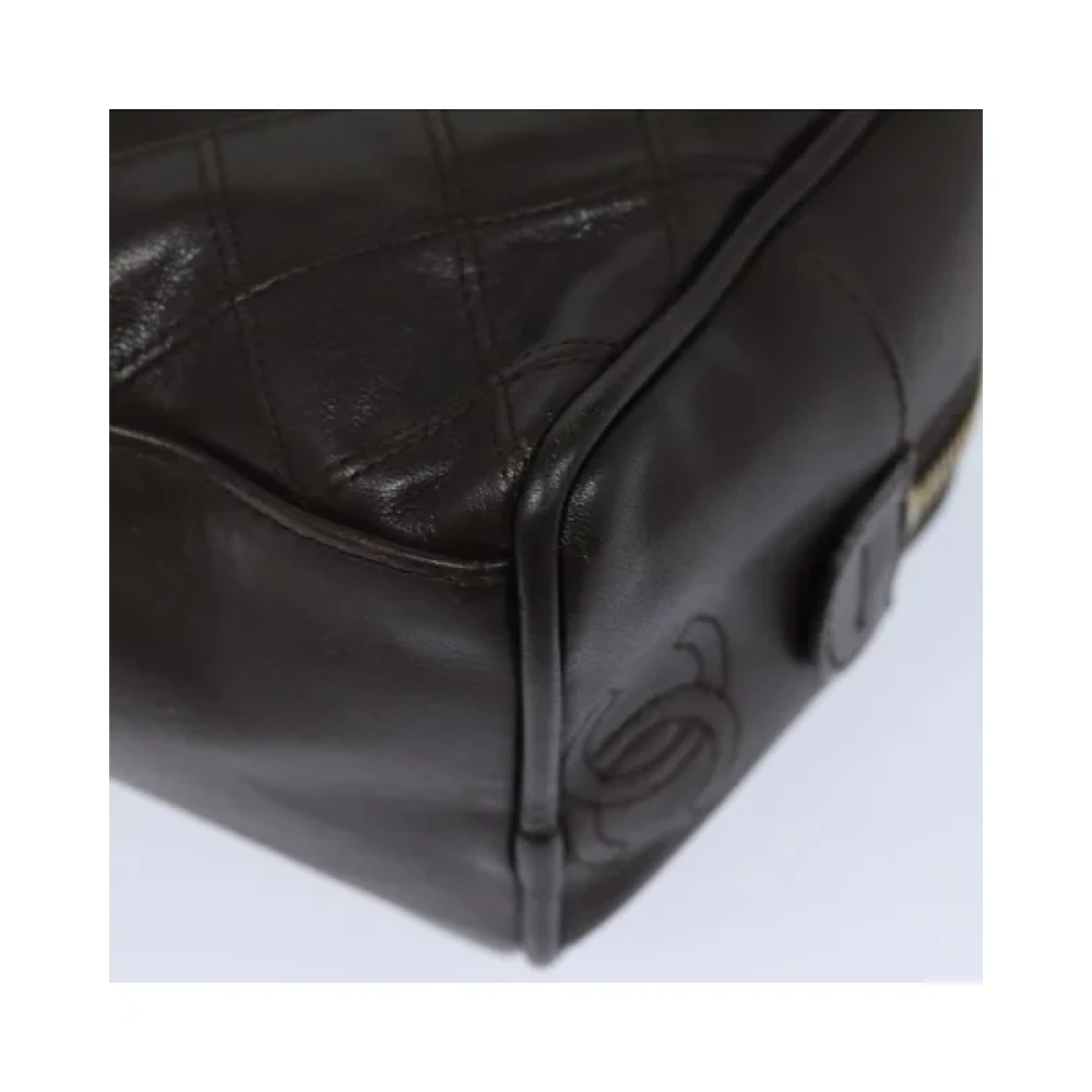 Chanel Vintage Pre-owned Leather chanel-bags Brown Dames