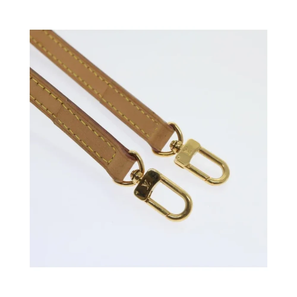 Louis Vuitton Vintage Pre-owned Leather belts Beige Dames
