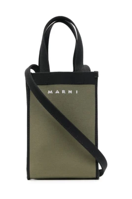 Stickad Crossbody Tygväska