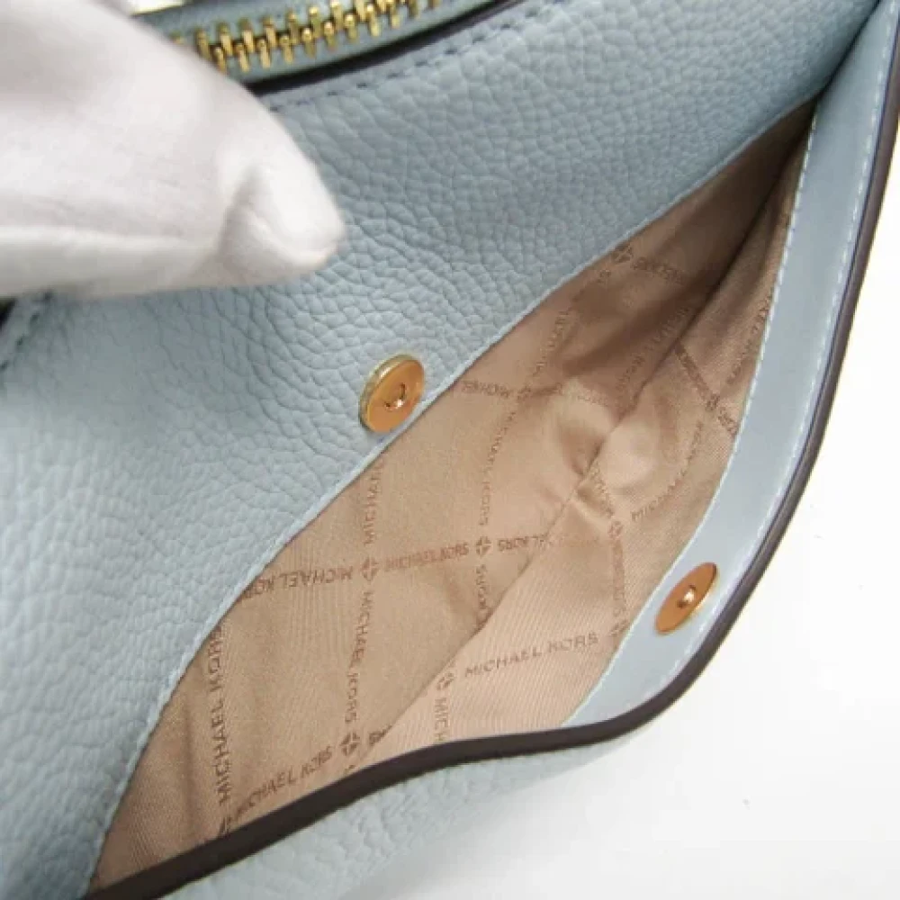 Michael Kors Pre-owned Leather shoulder-bags Blue Dames