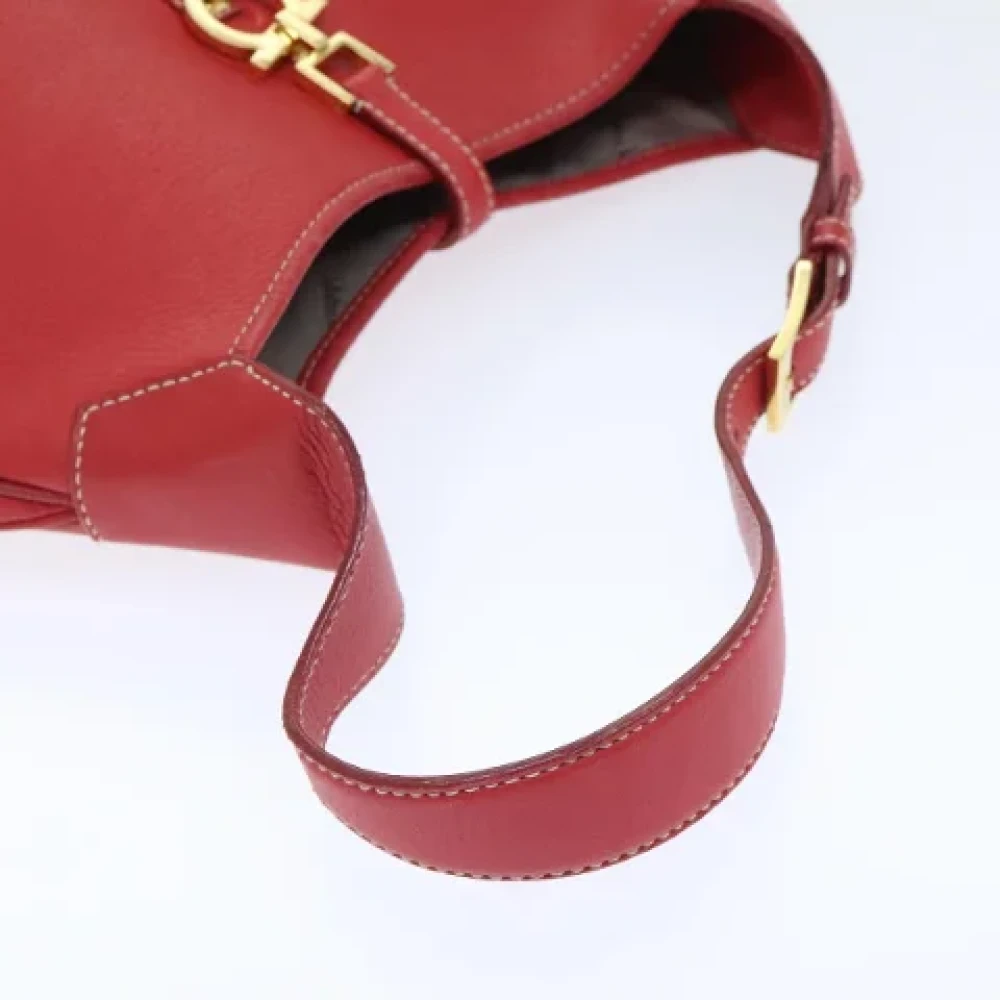 Salvatore Ferragamo Pre-owned Leather handbags Red Dames