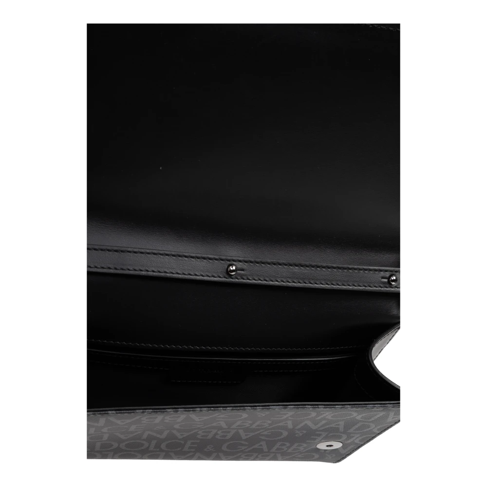 Dolce & Gabbana Schoudertas met logo Black Heren
