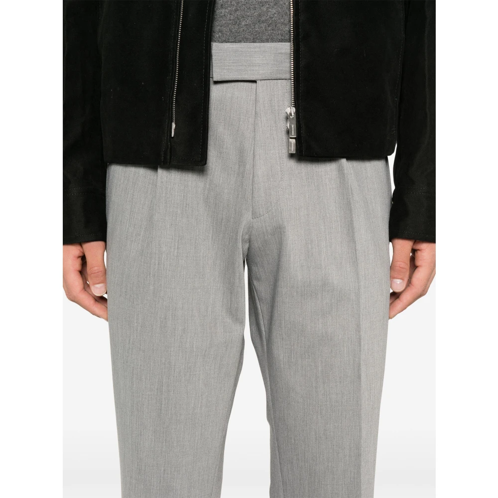Hugo Boss Wollen broek met zakken Gray Heren