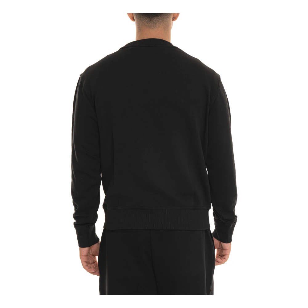 Boss Ronde hals Sweatshirt met Klein Logo Black Heren
