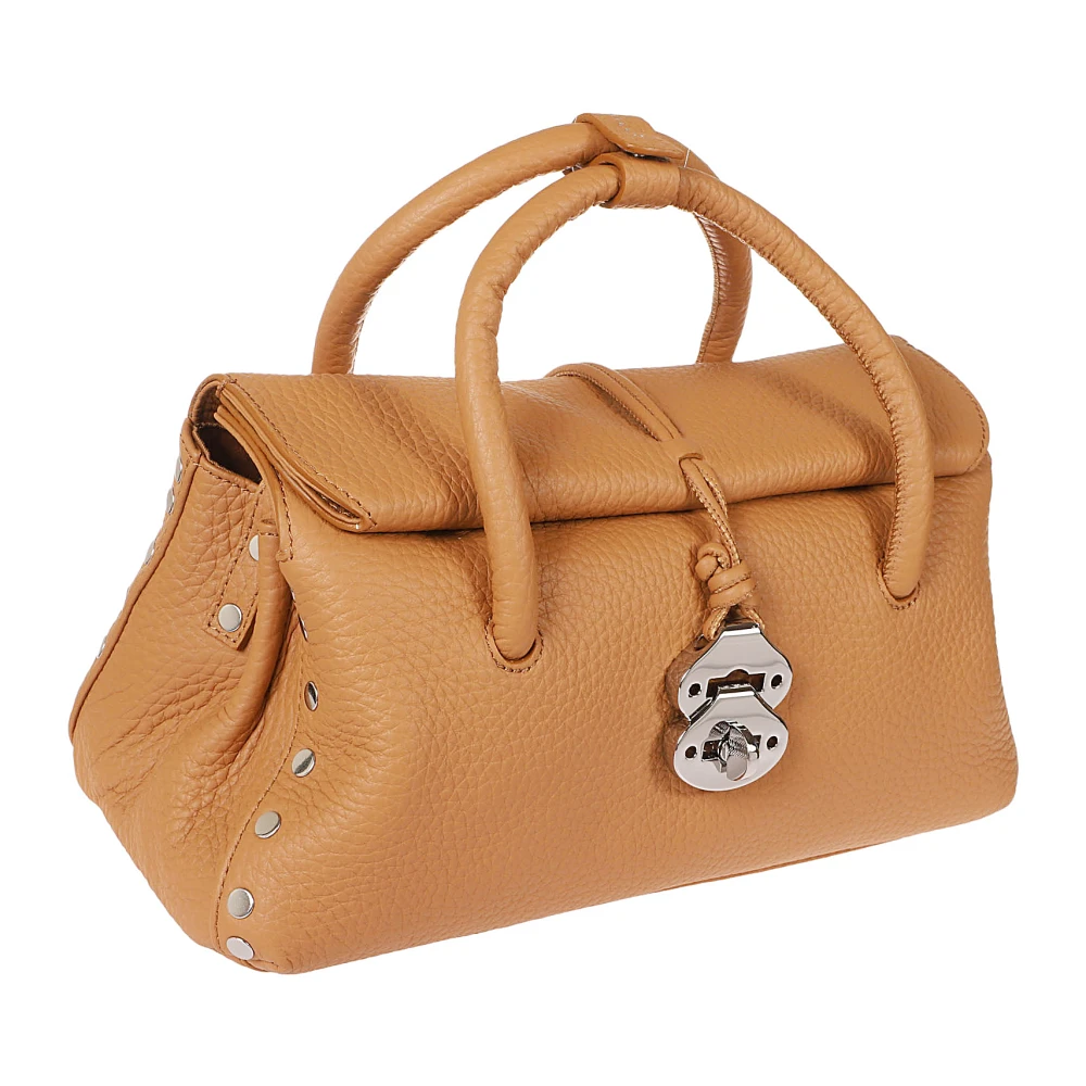 Zanellato Amaretto Leren Handtas met Twist Lock Brown Dames