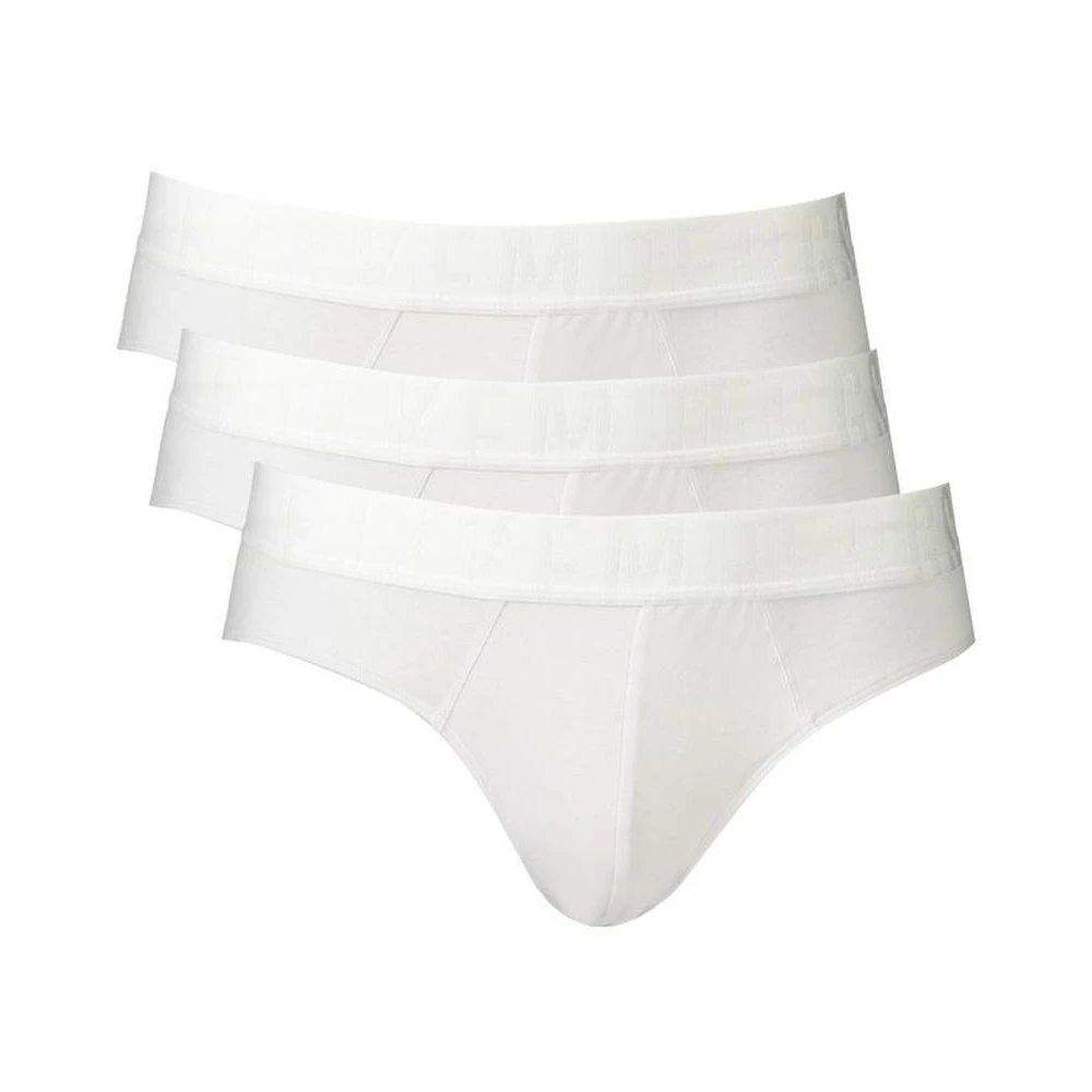 Bikkembergs Klassieke katoenen slips pak White Heren