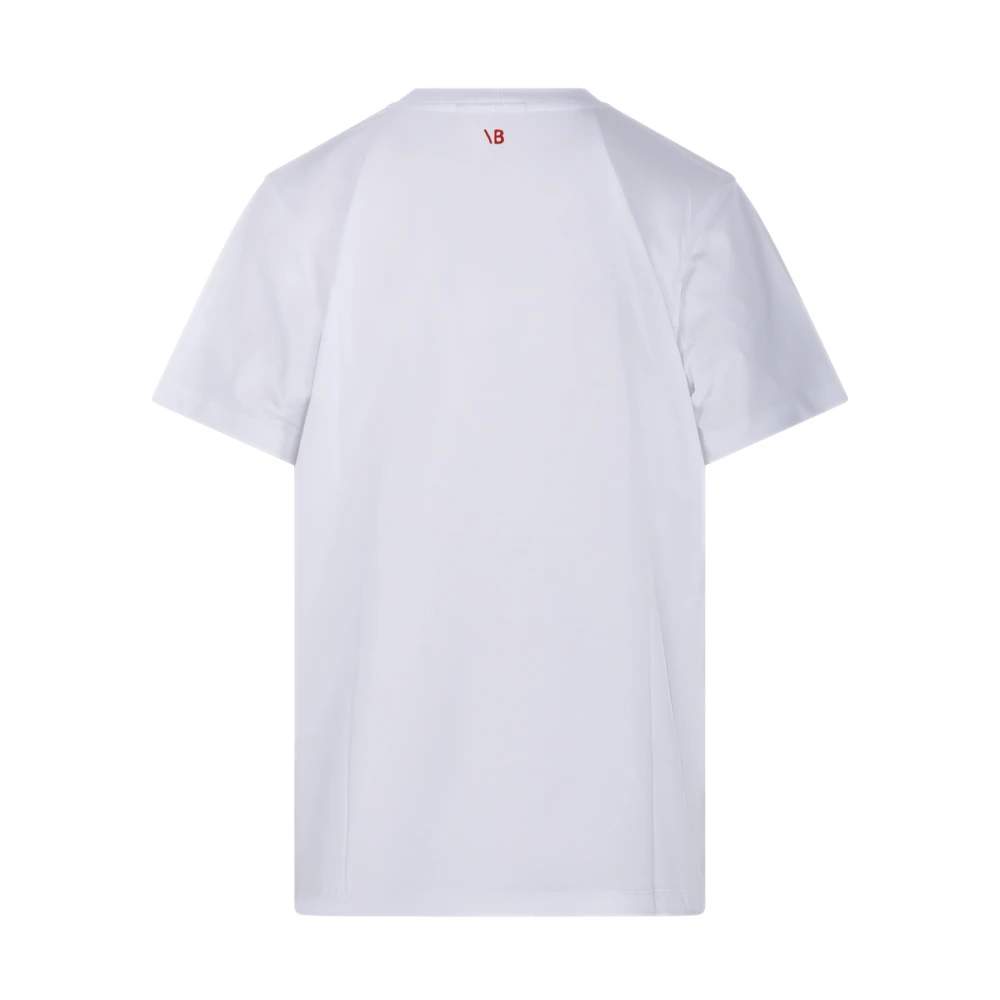 Victoria Beckham Wie is de Slogan T-Shirt White Dames