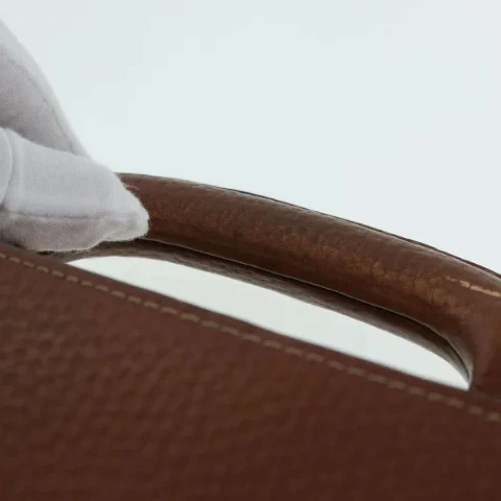 Loewe Pre-owned Leather handbags Brown Dames