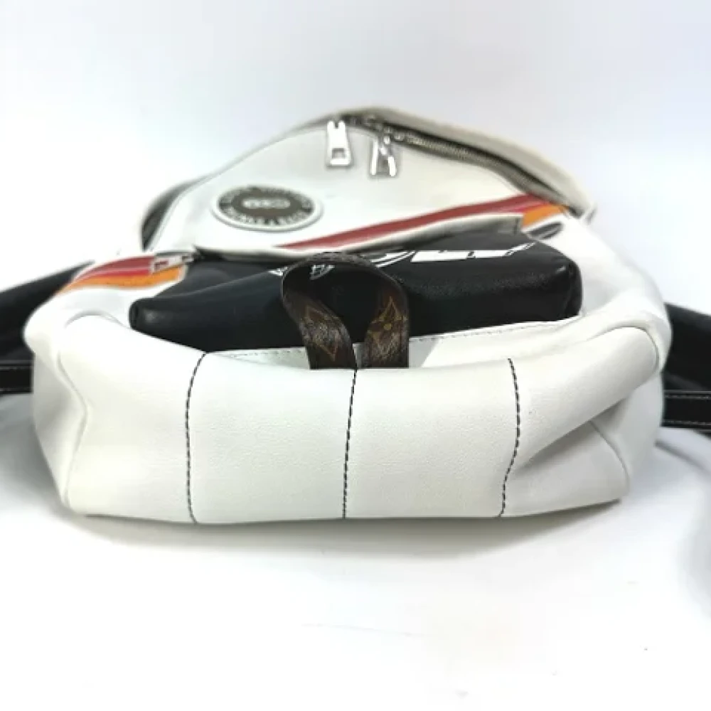 Louis Vuitton Vintage Pre-owned Leather shoulder-bags White Dames