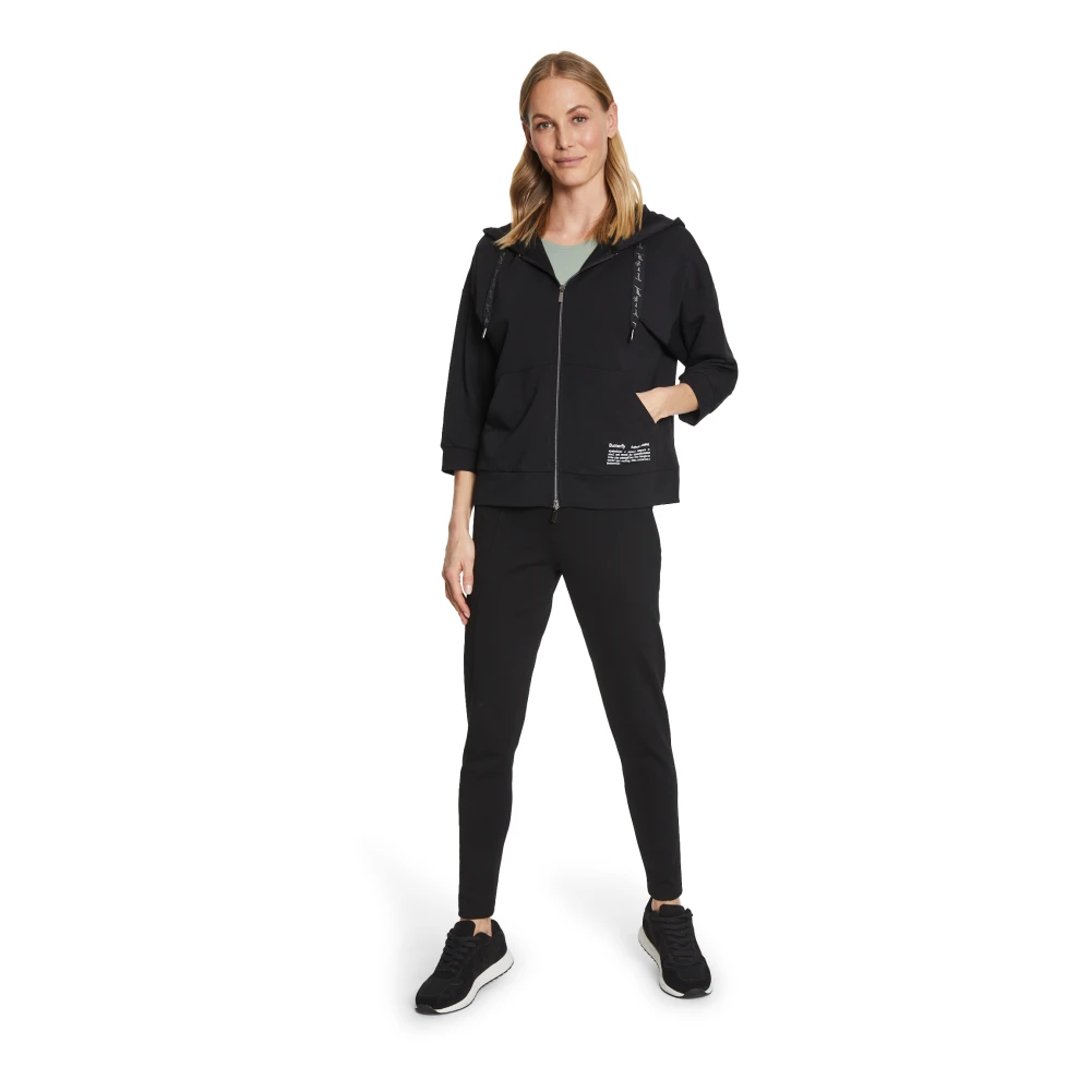 Betty Barclay Tropische Bamboe Hoodie Black Dames