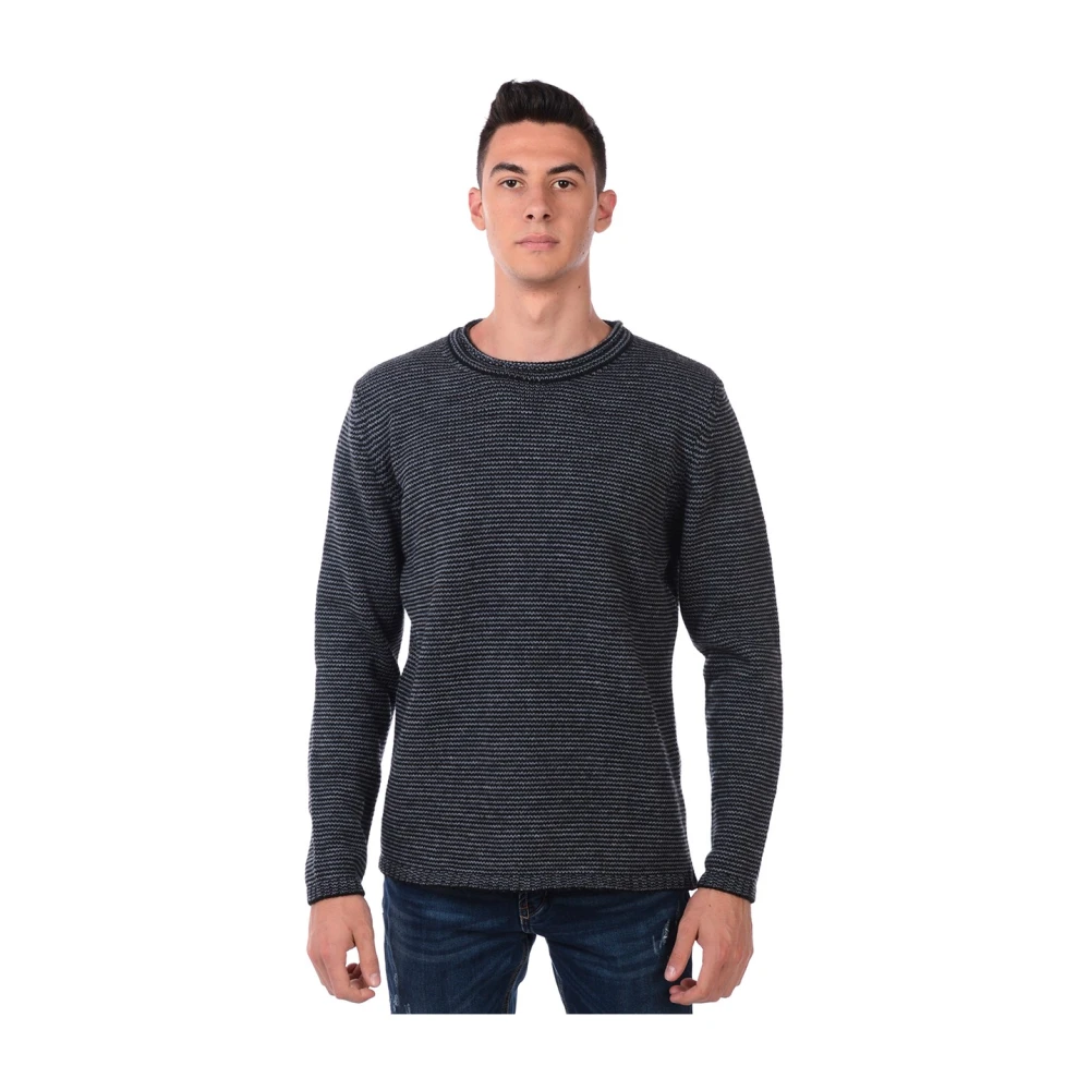 Daniele Alessandrini Simpele Sweater Pullover Black Heren
