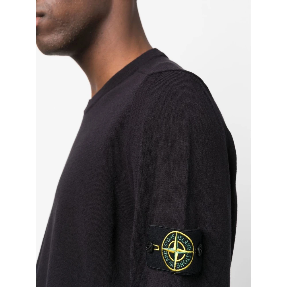 Stone Island Blauwe Trui voor Mannen Blue Heren