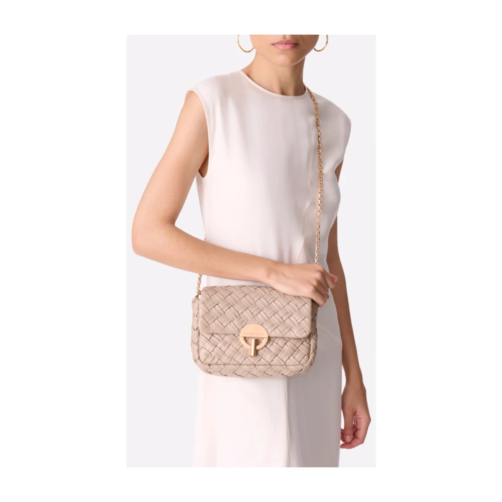 Vanessa Bruno Gewatteerde Leren Maantas Beige Dames