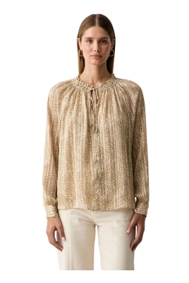 Metallic Printed Georgette Blouse