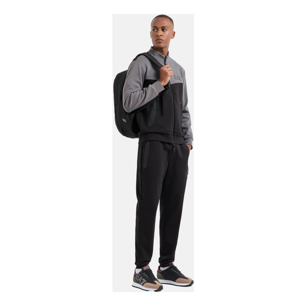 Emporio Armani EA7 Sportief Trainingspak voor Mannen Black Heren