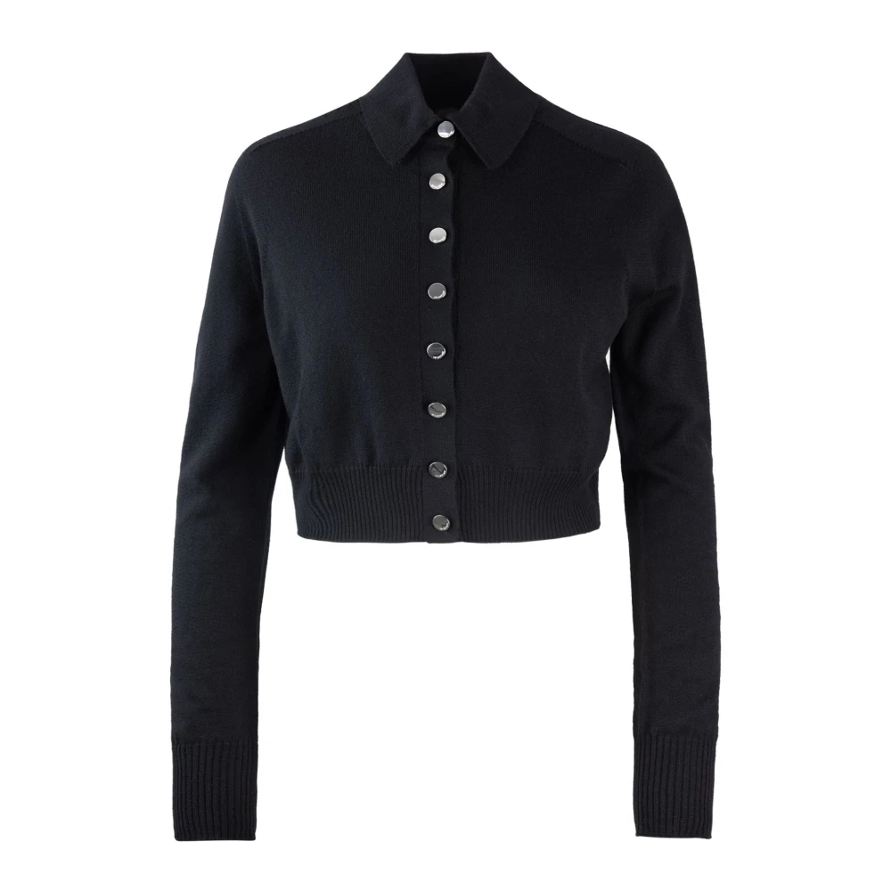 Sportmax Black Wool Jumper Regular Fit - Female - Cardigans - M - Knitwear