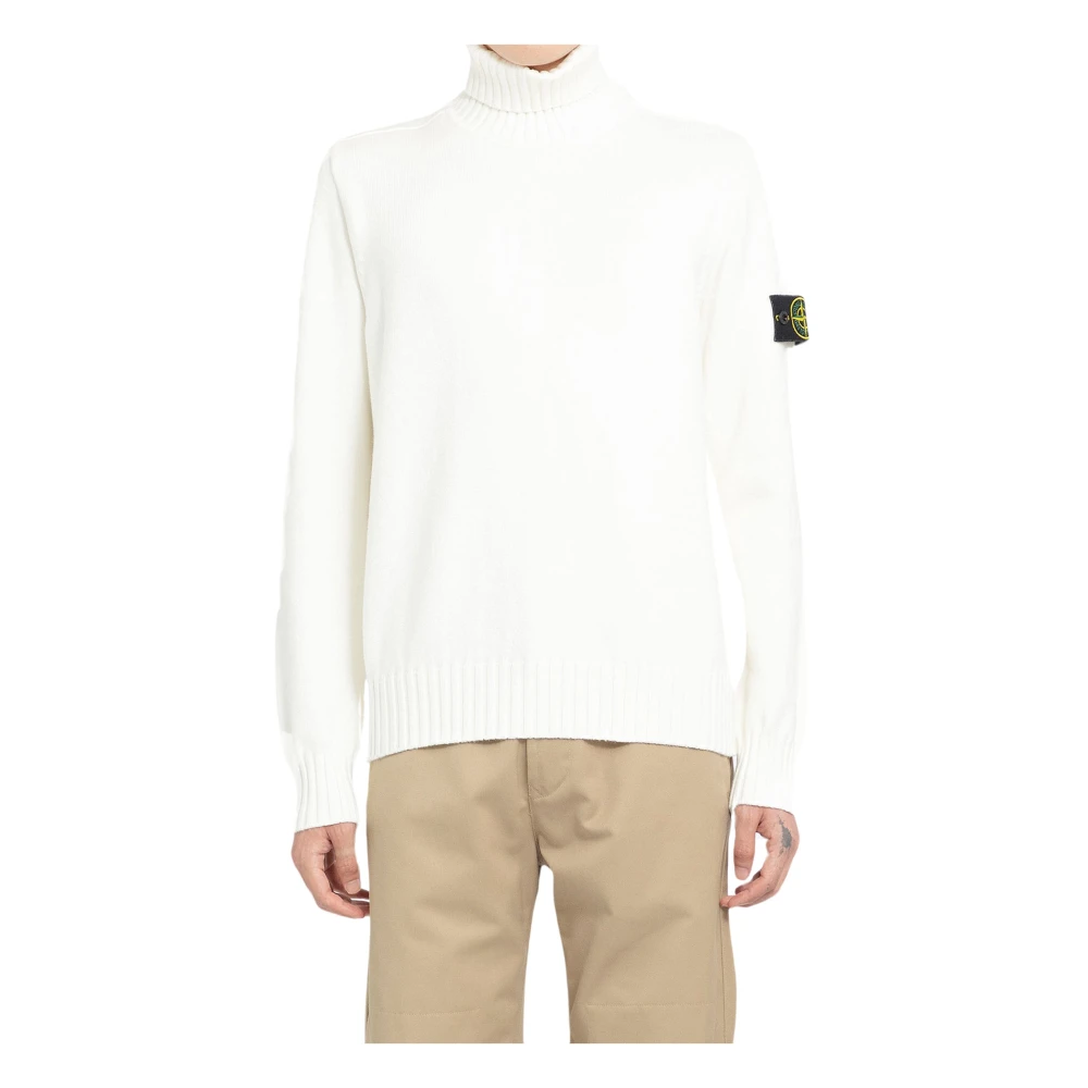 Stone Island Witte Coltrui Rolhals White Heren