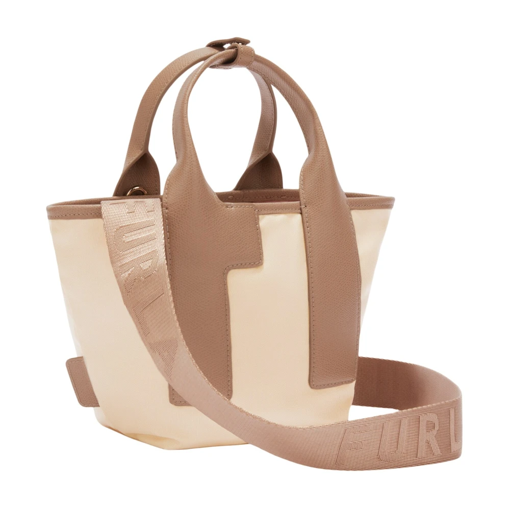 Furla Piuma Tote Tas Beige Dames