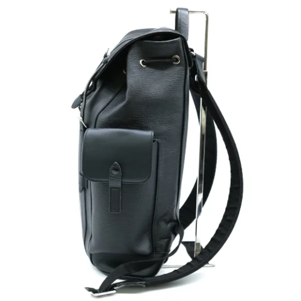 Louis Vuitton Vintage Pre-owned Leather backpacks Black Heren