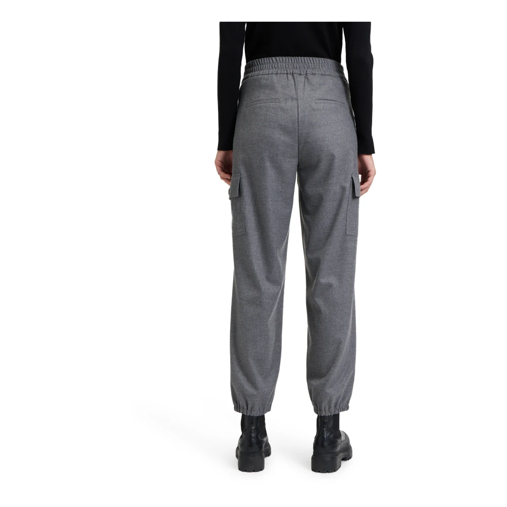 Betty Barclay High-Waist Effen Broek Gray Dames